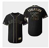 Astros 35 Justin Verlander Black Gold Flexbase Jersey Dzhi,baseball caps,new era cap wholesale,wholesale hats
